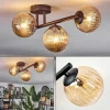 hofstein Chehalis Plafonnier, Boule lumineuse Ambre, 3 lumières* Lampes Modernes