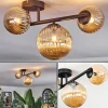 hofstein Chehalis Plafonnier, Boule lumineuse Ambre, 3 lumières* Lampes Modernes
