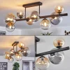hofstein Chehalis Plafonnier, Boule lumineuse Ambre, Clair, Fumé, 8 lumières* Lampes Modernes