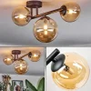 hofstein Chehalis Plafonnier, Boule lumineuse Ambre, 3 lumières* Lampes En Verre