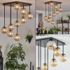 hofstein Chehalis Plafonnier, Boule lumineuse Ambre, 9 lumières* Lampes En Verre