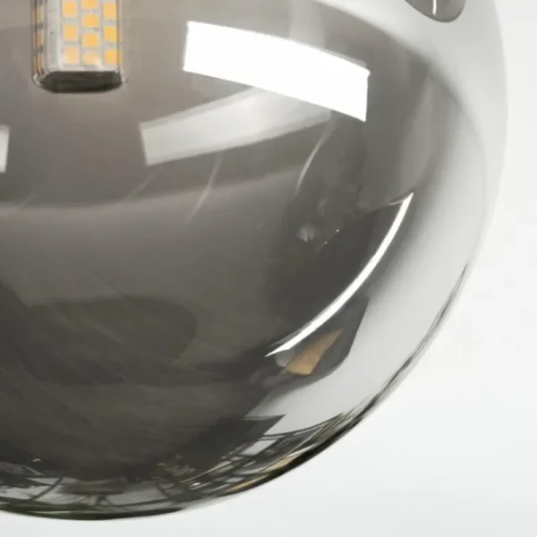 hofstein Chehalis Plafonnier, Boule lumineuse Fumé, 3 lumières* Lampes Modernes