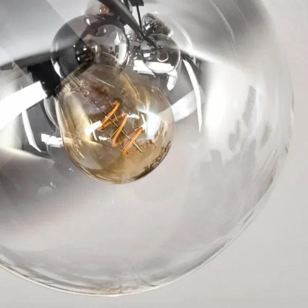 hofstein Chehalis Plafonnier, Boule lumineuse Clair, Fumé, 10 lumières* Lampes Modernes