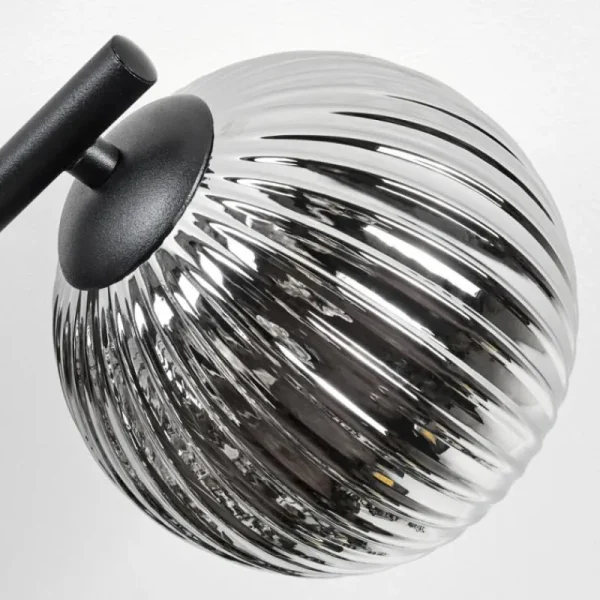 hofstein Chehalis Plafonnier, Boule lumineuse Fumé, 3 lumières* Lampes Modernes