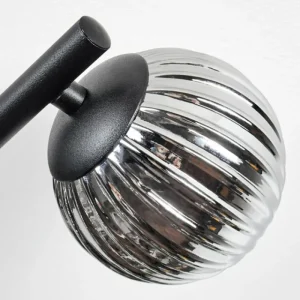 hofstein Chehalis Plafonnier, Boule lumineuse Fumé, 3 lumières* Lampes Modernes