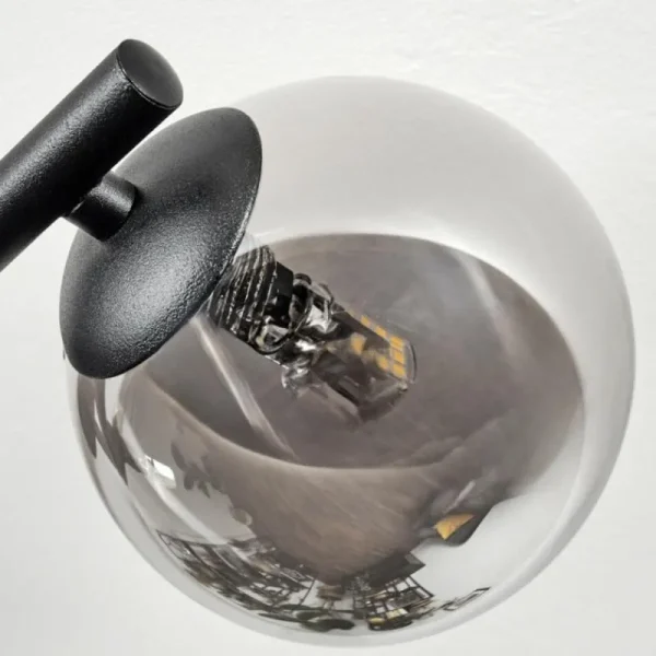 hofstein Chehalis Plafonnier, Boule lumineuse Fumé, 3 lumières* Lampes Modernes
