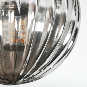 hofstein Chehalis Plafonnier, Boule lumineuse Ambre, Fumé, 3 lumières* Lampes Modernes