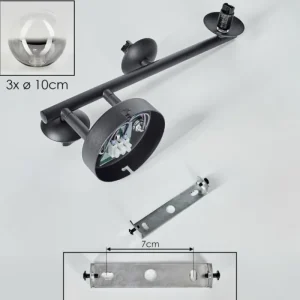 hofstein Chehalis Plafonnier, Boule lumineuse Clair, Fumé, 3 lumières* Lampes Modernes