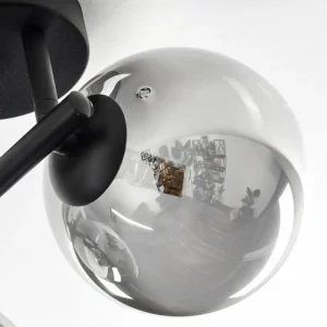 hofstein Chehalis Plafonnier, Boule lumineuse Clair, Fumé, 3 lumières* Lampes Modernes