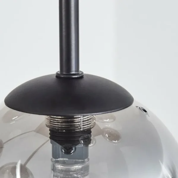 hofstein Chehalis Plafonnier, Boule lumineuse Fumé, 9 lumières* Lampes Modernes