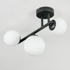 hofstein Chehalis Plafonnier, Boule lumineuse Blanc, 3 lumières* Lampes Modernes