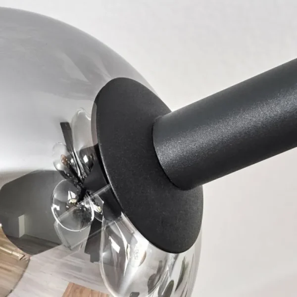 hofstein Chehalis Plafonnier, Boule lumineuse Clair, Fumé, 10 lumières* Lampes Modernes