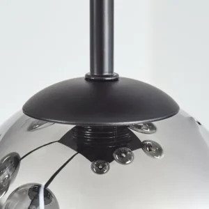 hofstein Chehalis Plafonnier, Boule lumineuse Clair, Fumé, 9 lumières* Lampes Modernes