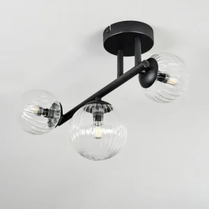 hofstein Chehalis Plafonnier, Boule lumineuse Clair, 3 lumières* Lampes Modernes