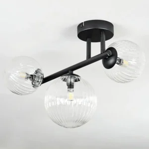 hofstein Chehalis Plafonnier, Boule lumineuse Clair, 3 lumières* Lampes Modernes