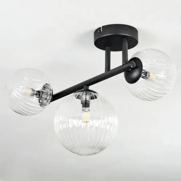 hofstein Chehalis Plafonnier, Boule lumineuse Clair, 3 lumières* Lampes Modernes