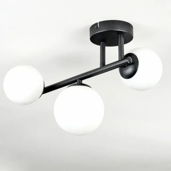 hofstein Chehalis Plafonnier, Boule lumineuse Blanc, 3 lumières* Lampes En Verre