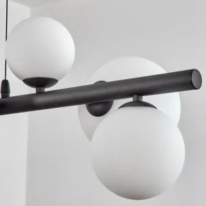 hofstein Chehalis Suspension, Boule lumineuse, Suspension Blanc, 8 lumières* Lampes En Verre