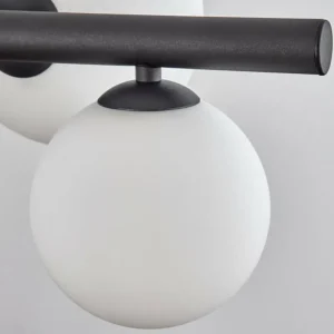 hofstein Chehalis Suspension, Boule lumineuse, Suspension Blanc, 8 lumières* Lampes En Verre