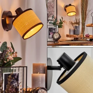 hofstein Chellas Applique murale Noir, 1 lumière* Lampes Modernes