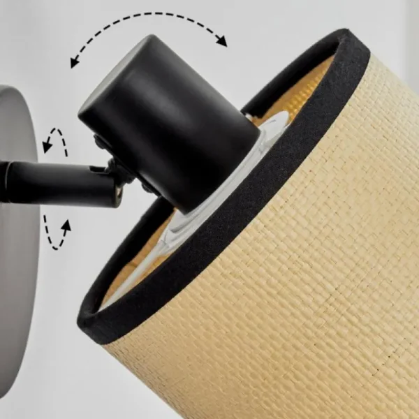 hofstein Chellas Applique murale Noir, 1 lumière* Lampes Modernes