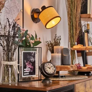 hofstein Chellas Applique murale Noir, 1 lumière* Lampes Modernes