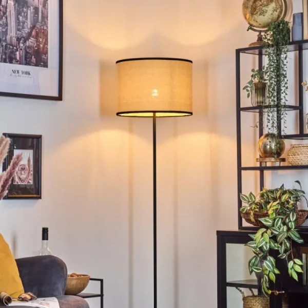 hofstein Chellas Lampadaire beige, 1 lumière* Lampes Modernes