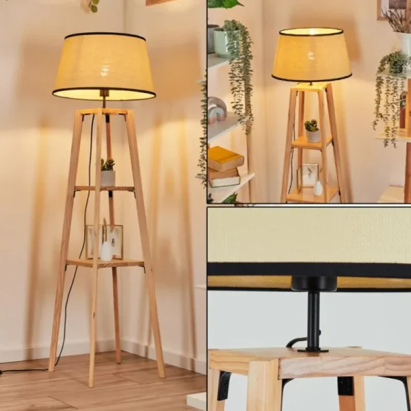 hofstein Chellas Lampadaire Écru, 1 lumière* Lampes Modernes