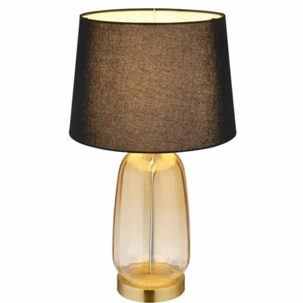 Luminaires Globo Lighting Classy Lampe à poser Ambre, Laiton, 1 lumière* Lampes En Verre