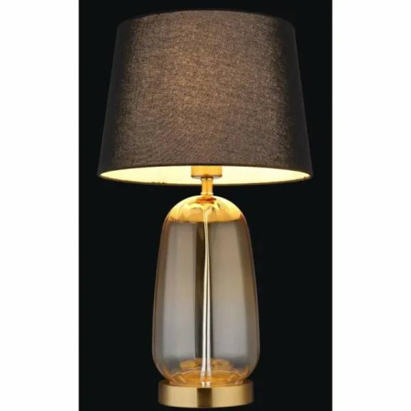 Luminaires Globo Lighting Classy Lampe à poser Ambre, Laiton, 1 lumière* Lampes En Verre