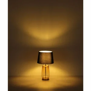 Luminaires Globo Lighting Classy Lampe à poser Ambre, Laiton, 1 lumière* Lampes En Verre