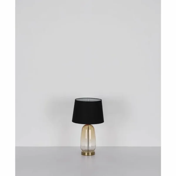 Luminaires Globo Lighting Classy Lampe à poser Ambre, Laiton, 1 lumière* Lampes En Verre