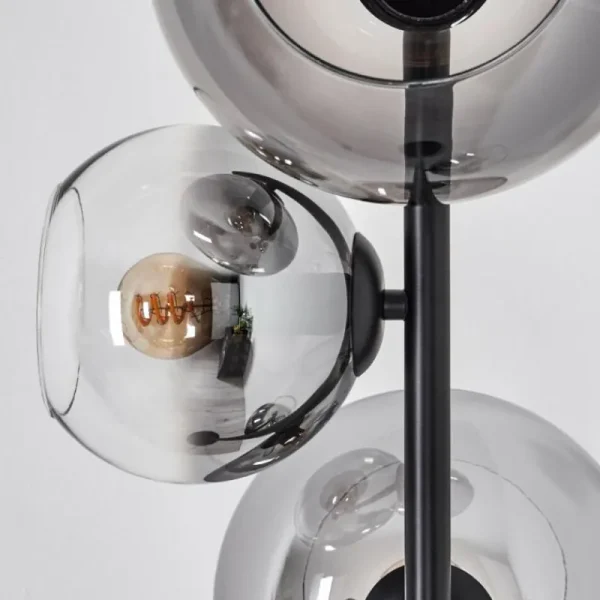hofstein Dagan Lampadaire Clair, Fumé, 4 lumières* Lampes Modernes
