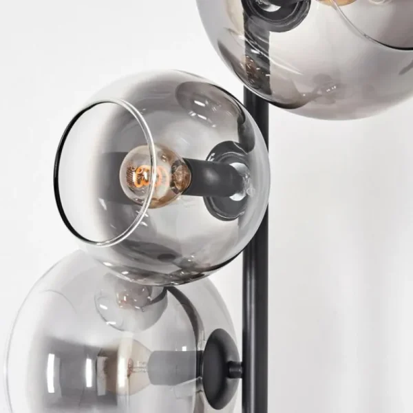 hofstein Dagan Lampadaire Clair, Fumé, 5 lumières* Lampes Modernes