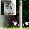 hofstein Dakar Eclairage de chemin Acier inoxydable, 1 lumière* Lampes Modernes