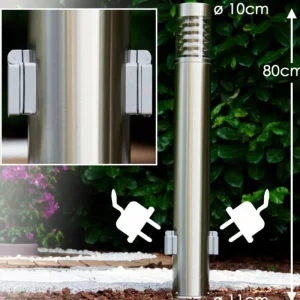 hofstein Dakar Eclairage de chemin Acier inoxydable, 1 lumière* Lampes Modernes