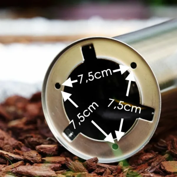 hofstein Dakar Eclairage de chemin Acier inoxydable, 1 lumière, Détecteur de mouvement* Lampes Modernes