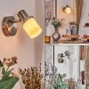 hofstein Davor Applique murale, Spot mural Chrome, Nickel mat, 1 lumière* Lampes En Verre