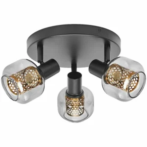 Luminaires Ledvance DECOR Applique murale / Plafonnier Noir, 3 lumières* Lampes En Verre