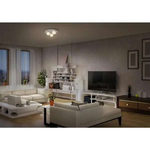 Luminaires Ledvance DECOR Applique murale / Plafonnier Gris, 3 lumières* Lampes En Verre