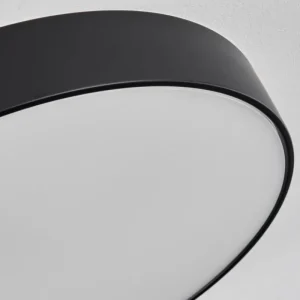 hofstein Diagonal Plafonnier LED Noir, 1 lumière, Télécommandes* Lampes Modernes
