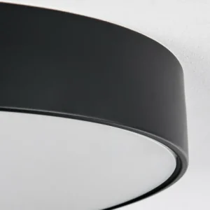 hofstein Diagonal Plafonnier LED Noir, 1 lumière, Télécommandes* Lampes Modernes