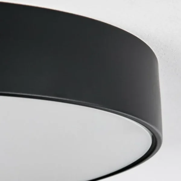 hofstein Diagonal Plafonnier LED Noir, 1 lumière, Télécommandes* Lampes Modernes