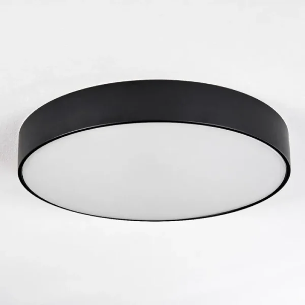 hofstein Diagonal Plafonnier LED Noir, 1 lumière, Télécommandes* Lampes Modernes