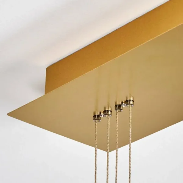 hofstein Dingersjo Suspension, Suspension LED Laiton, 3 lumières* Lampes Modernes