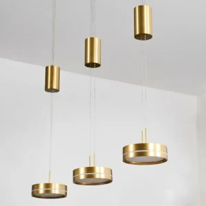 hofstein Dingersjo Suspension, Suspension LED Laiton, 3 lumières* Lampes Modernes