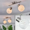 hofstein Dysted Plafonnier, Boule lumineuse Nickel mat, 2 lumières* Lampes En Verre