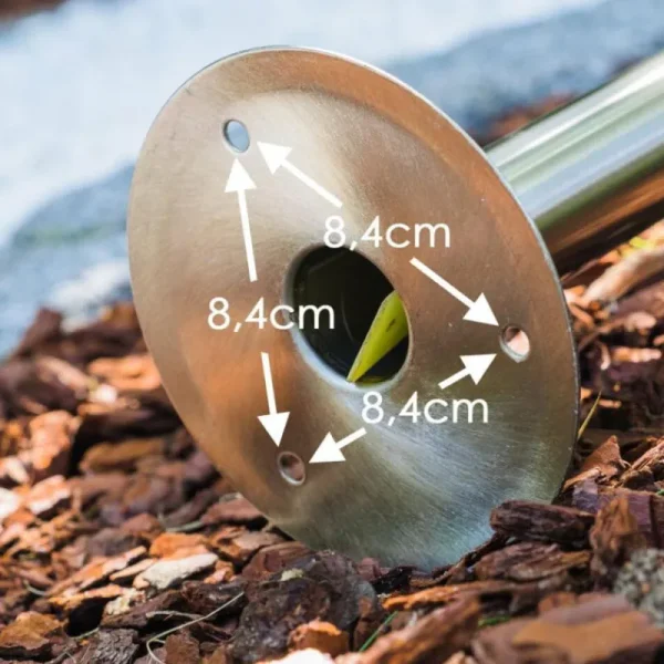 hofstein Eclairage de chemin Moskau Acier inoxydable, 1 lumière* Lampes Modernes
