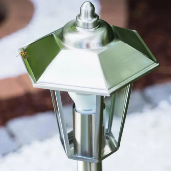 hofstein Eclairage de chemin Moskau Acier inoxydable, 1 lumière* Lampes Modernes