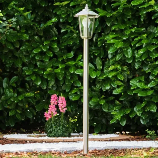 hofstein Eclairage de chemin Moskau Acier inoxydable, 1 lumière* Lampes Modernes